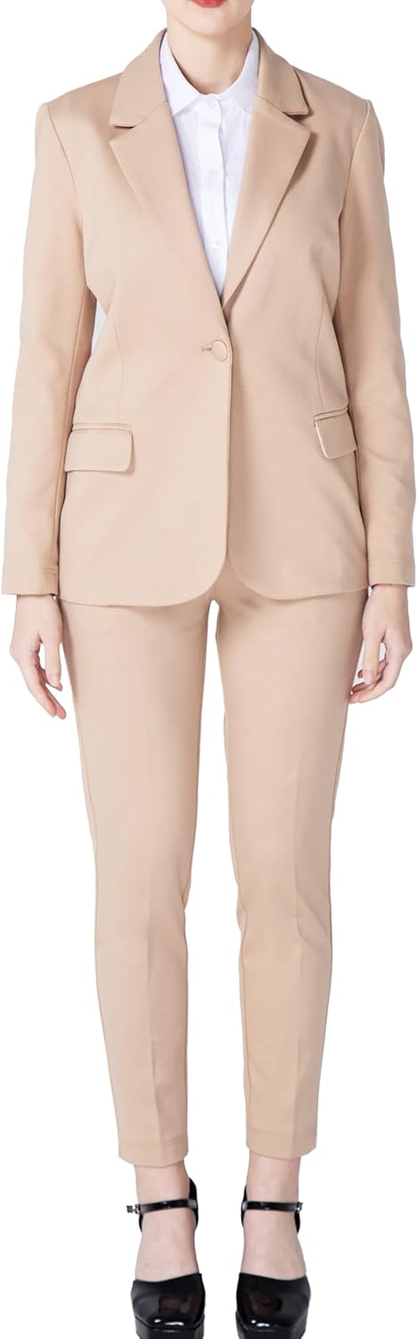 Women Business Blazer Pant Suit Set for Wor